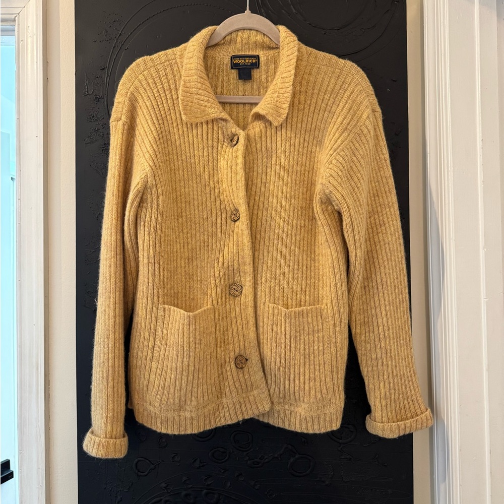 Woolrich Ribbed Cardigan Sweater - Cream